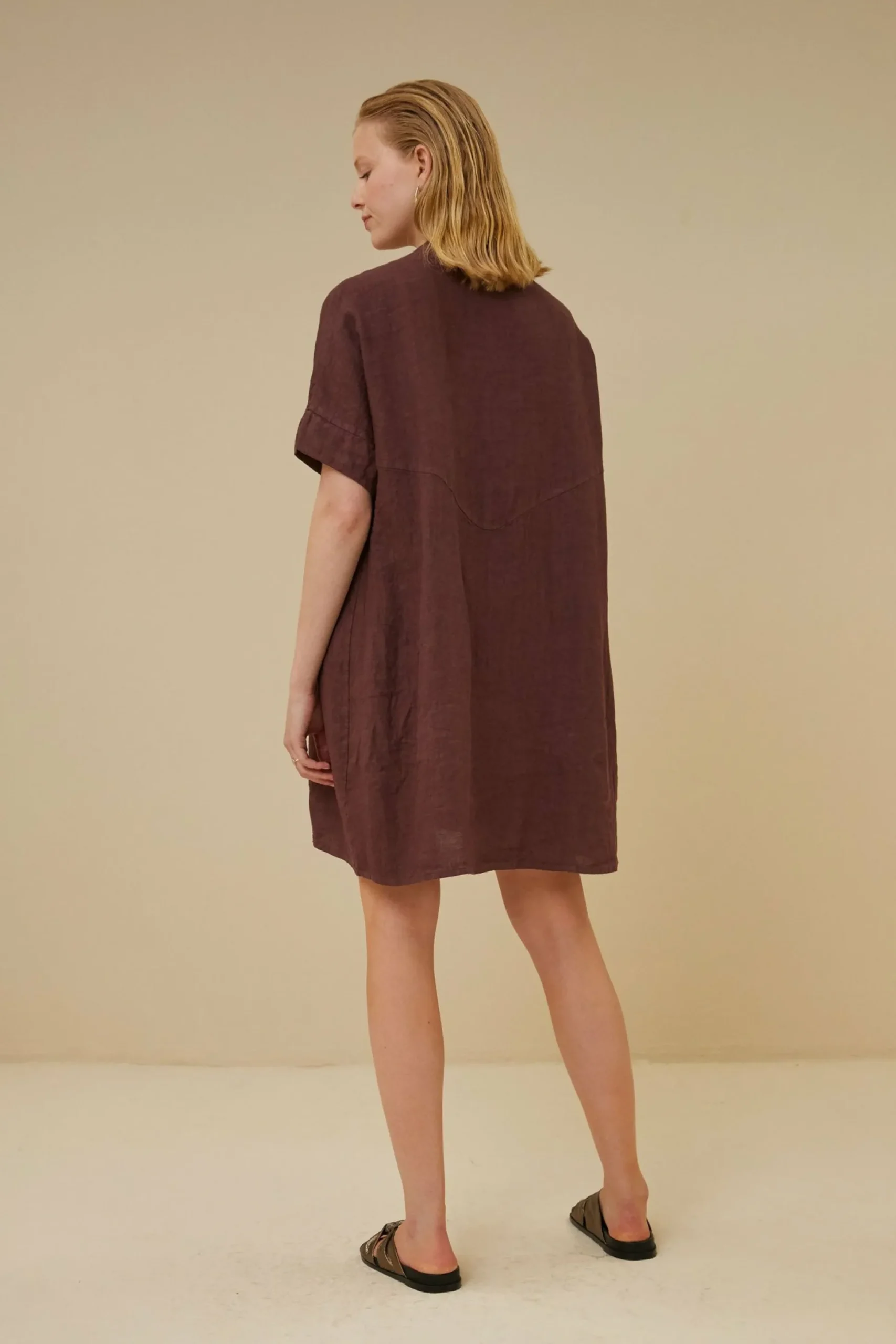 By bar Jurken<Tais Linen Dress