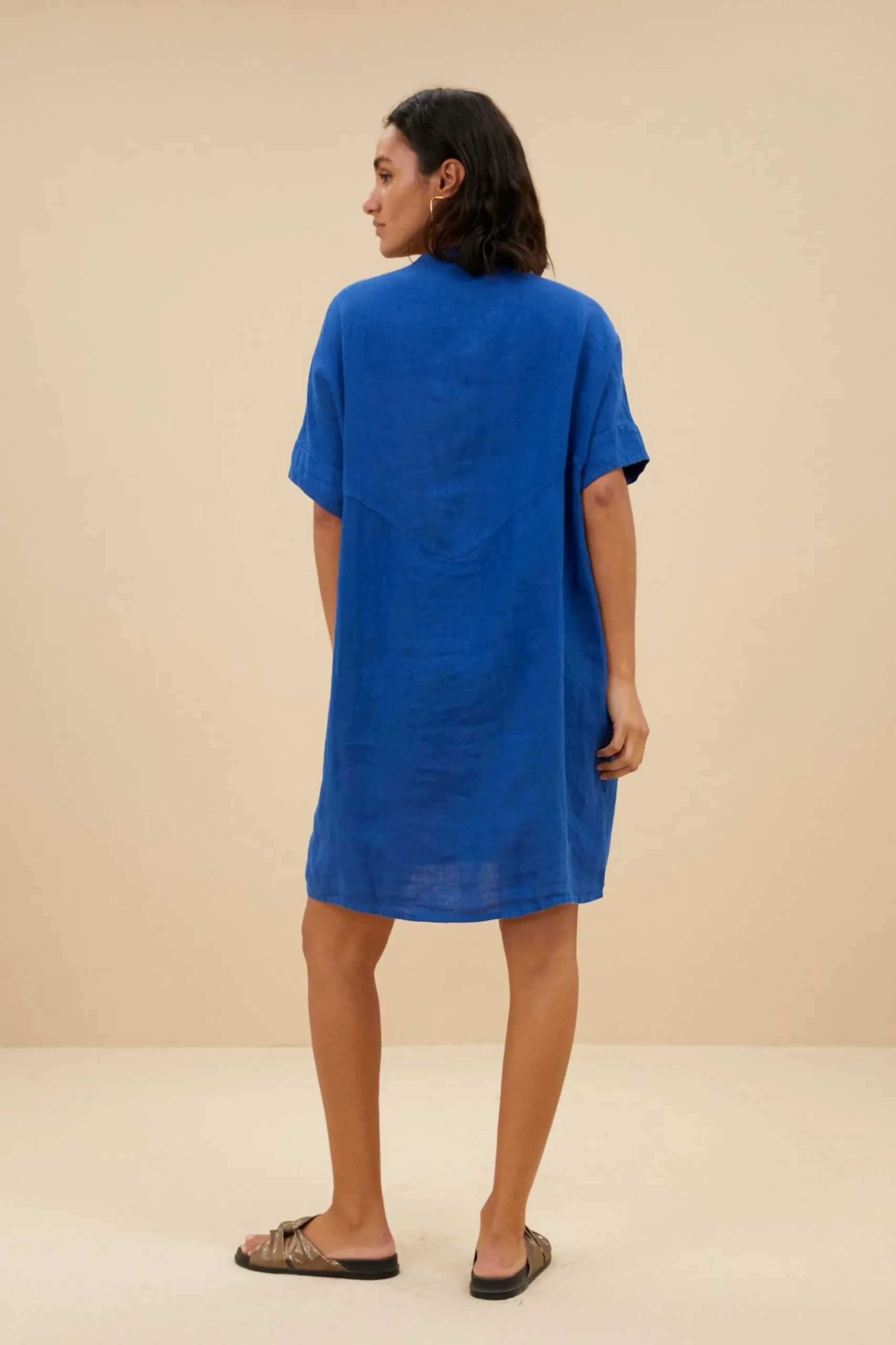 By bar Jurken<Tais Linen Dress