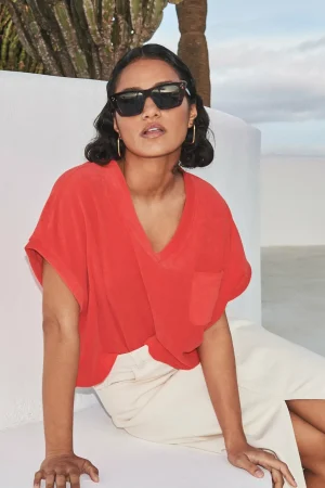 By bar Tops & Shirts<Tammie Slub Top