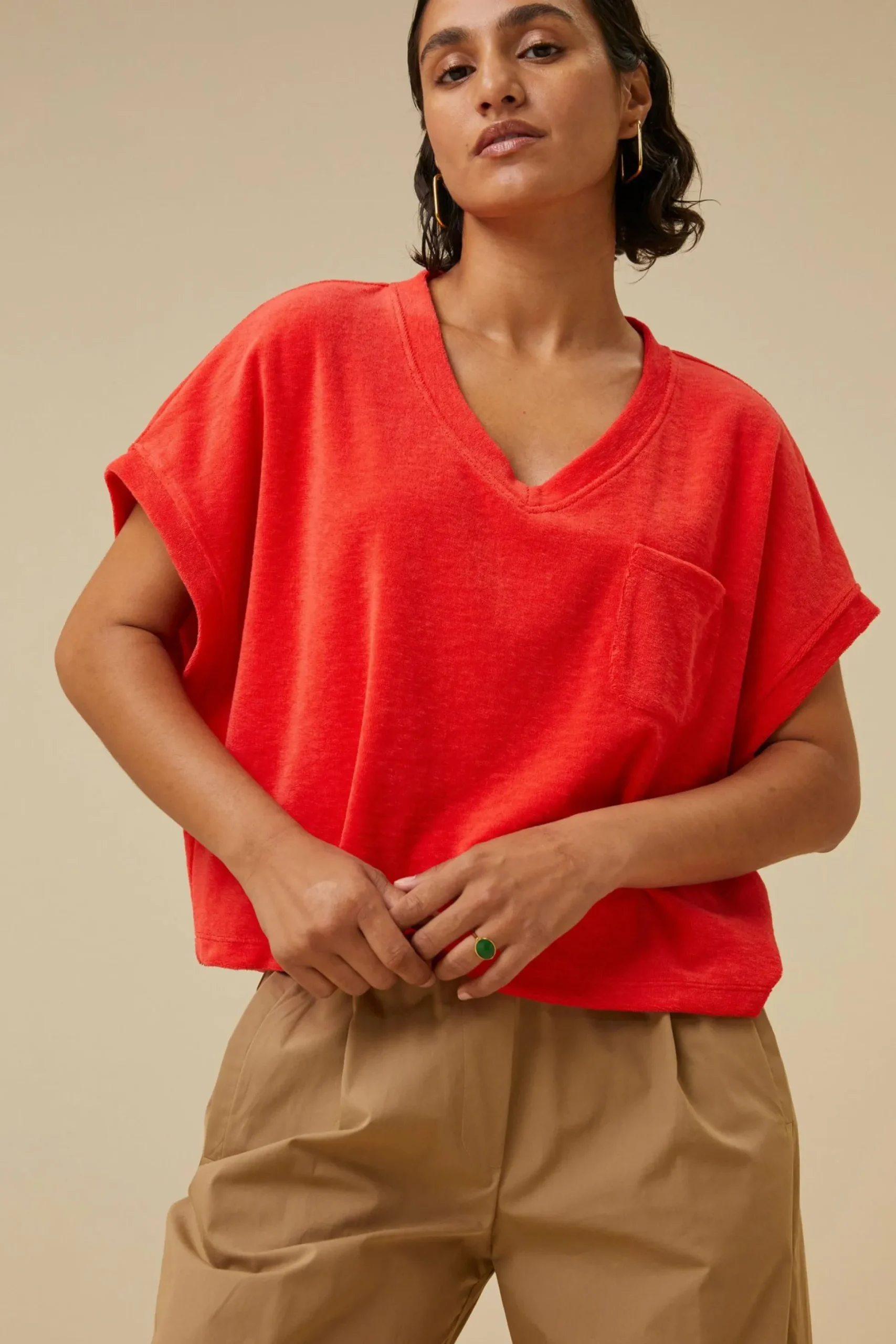 By bar Tops & Shirts<Tammie Slub Top
