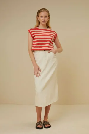 By bar Tops & Shirts<Thelma Big Stripe Top