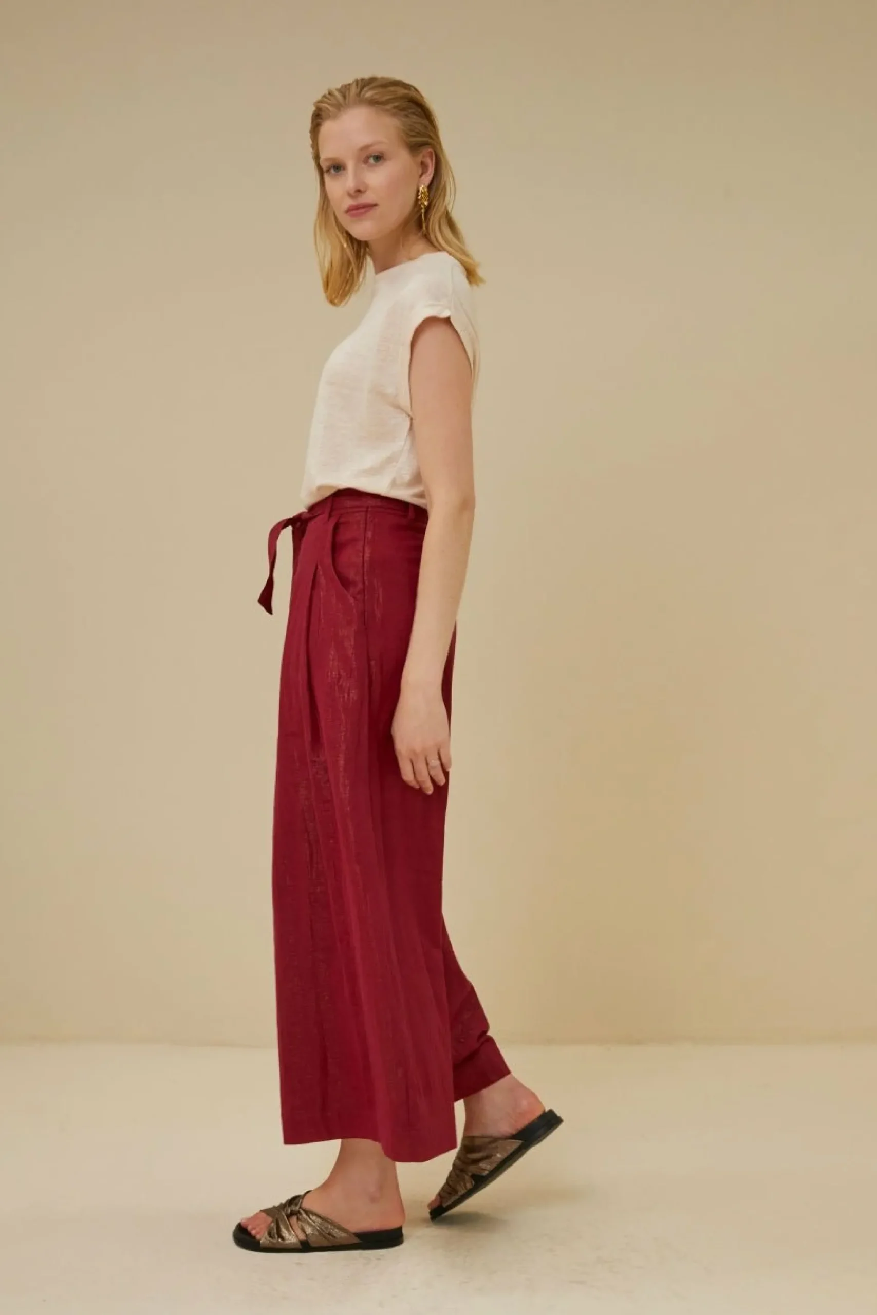 By bar Tops & Shirts<Thelma Linen Top