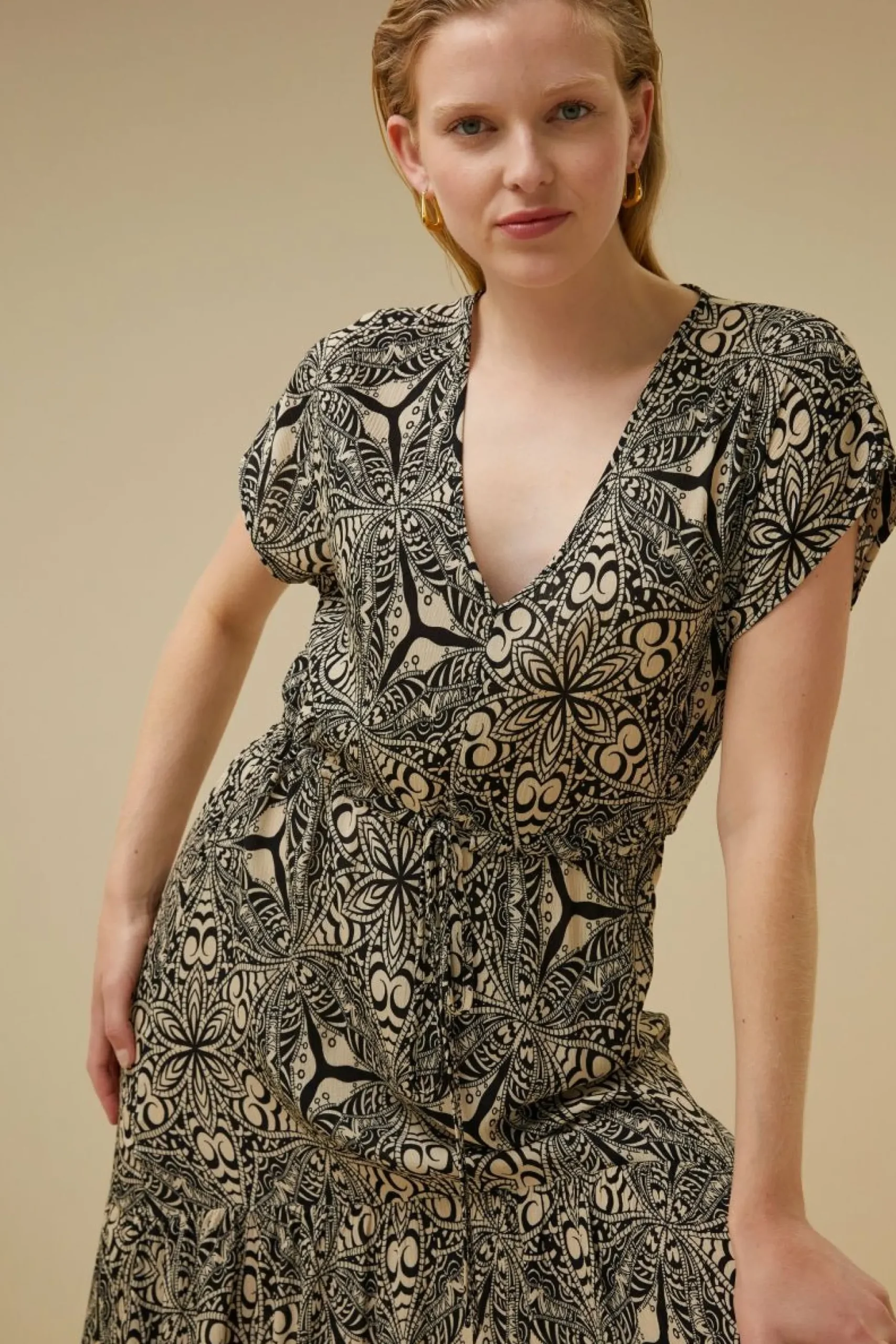 By bar Jurken<Viona Cartouche Dress