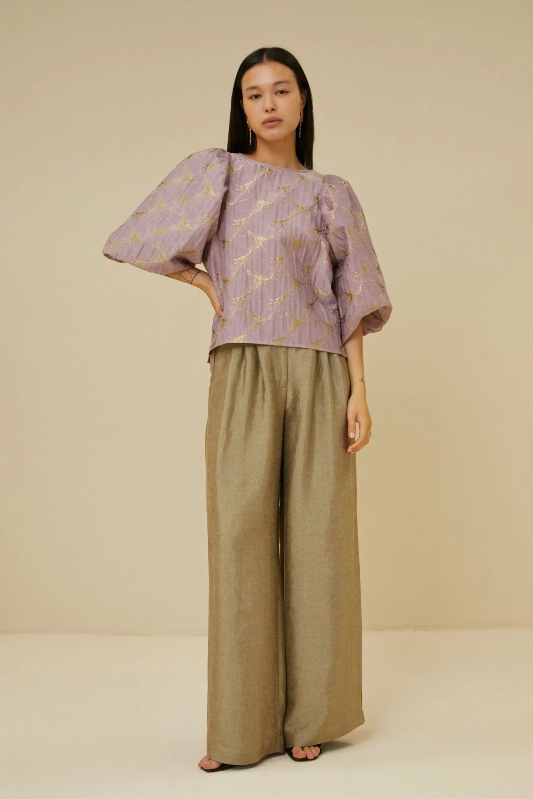 By bar Blouses<Zasu Jacquard Blouse